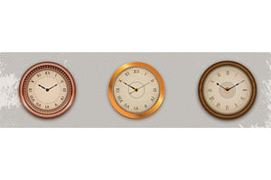 Vintage clocks collection on, an Object Illustration by art PVP - market