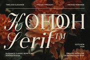 Kofdoh Elegant Serif Font Family, a Serif Font by kangfont Studio (Thumbnail 1 of 10)