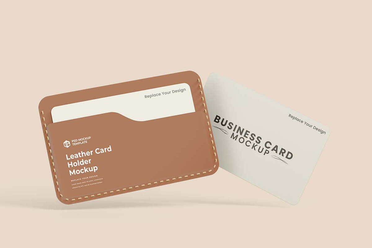 Leather Card Holder Mockup, an Advertising Mockup by tiyasprabawa (Photo 5 of 5)