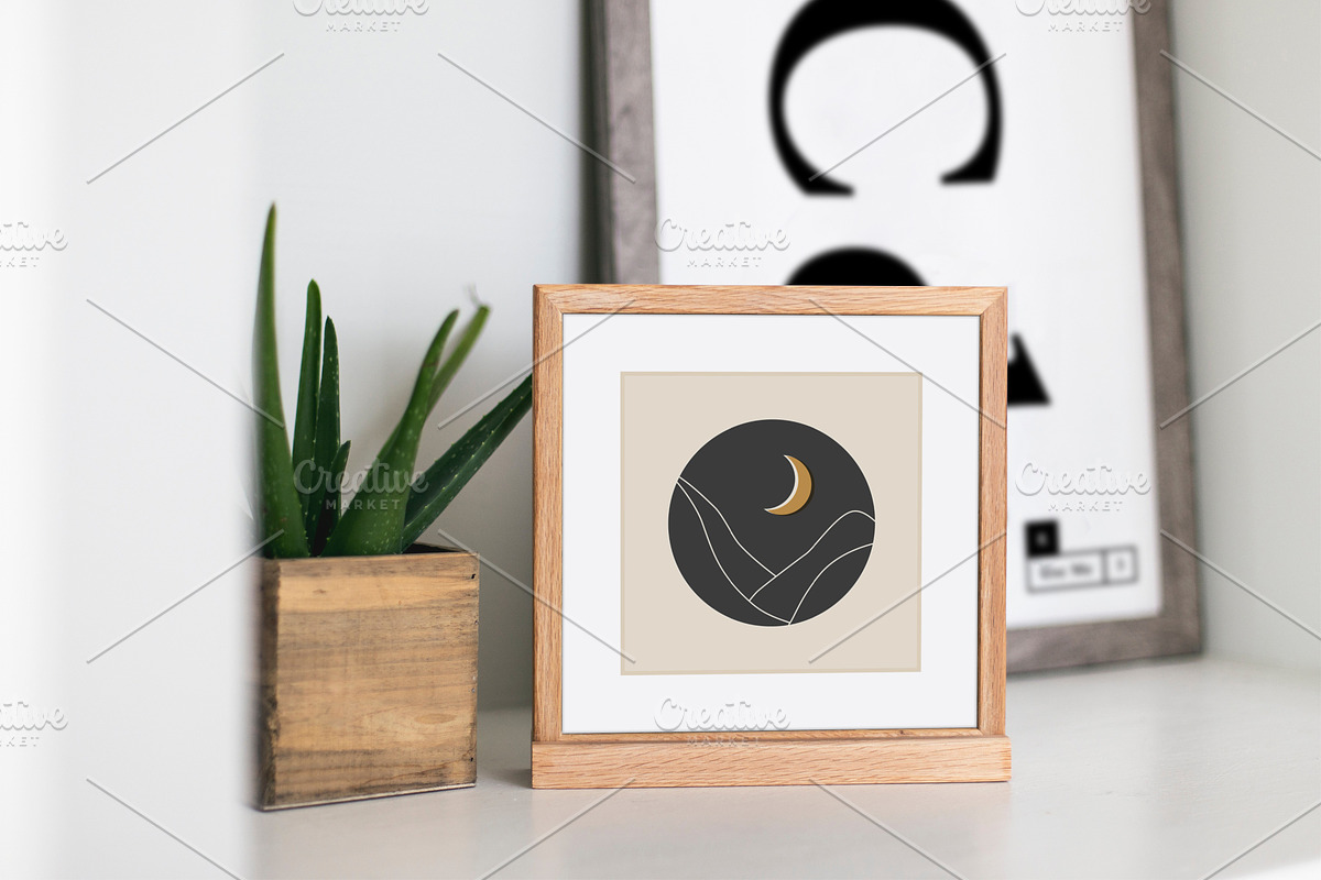 16 Abstract Sun and Mountain Prints, a Background Graphic by C Design Studio (Photo 8 of 9)