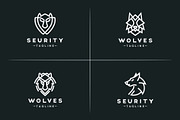 Minimal Wolf Logo Pack, a Branding & Logo Template by Logosava (Thumbnail 2 of 6)