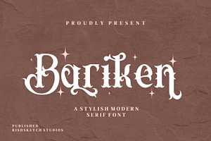 Bariken Serif Fonts