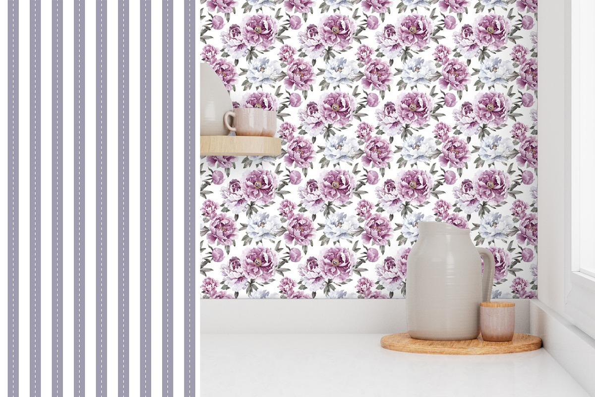 Peonies Patterns Collection, a Pattern Graphic by Naty Art (Photo 7 of 10)