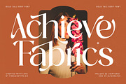 Achieve Fabrics Modern Serif, a Serif Font by timelesstype.co (Thumbnail 1 of 20)