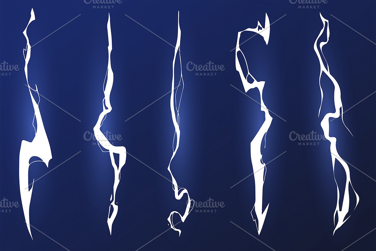 Abstract Blue energy lightning, an Object Graphic by ProArt