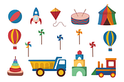 Cute Kids Toys Illustration Set, an Education Illustration by Artnivora.Std (Thumbnail 3 of 3)
