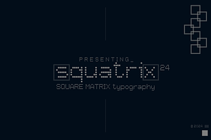 squatrix24 font