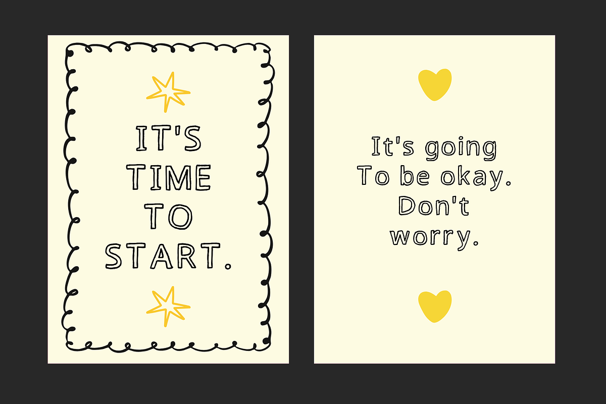Slow Morning Outline Handdrawn Font, a Handwritten Font by Ashiya Pixel (Photo 5 of 15)