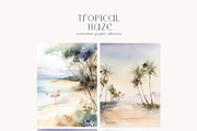 Tropical Haze Watercolor Clipart Set, an Object Illustration by Twigs and Twine (Thumbnail 6 of 9)