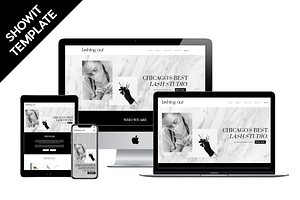Lash Studio Showit Template