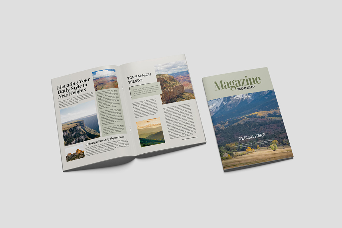 Magazine Mockup Magazine, a Books & Magazine Mockup by Pikachudesign (Photo 3 of 5)