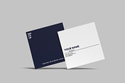 Square Business Card Mockup, a Print Template by Graphiculon (Thumbnail 11 of 11)