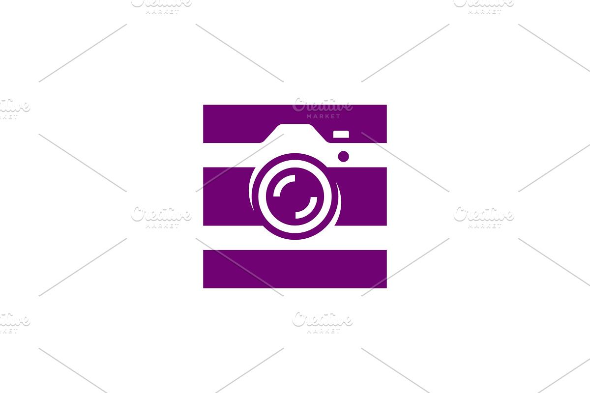 square camera logo, a Branding & Logo Template by Rasagama Studio