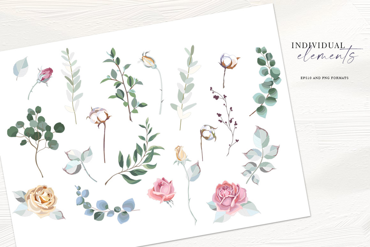 Vector Flower Bundle, a Decorative Illustration by Vasmila (Photo 16 of 20)