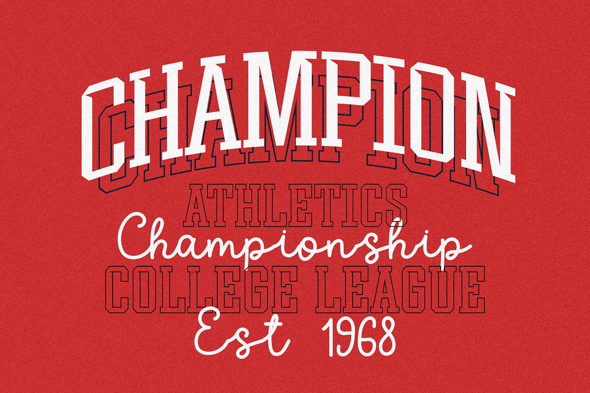 Athlete College Duo, a Slab Serif Font by MaxArt Foundry (Photo 5 of 10)