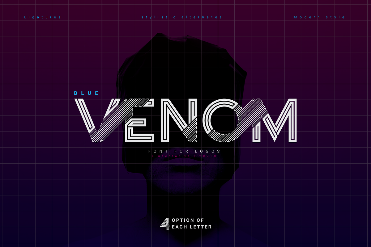 Blue Venom, a Symbol Font by Linecreative (Photo 1 of 7)