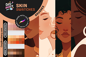 Procreate Skin Tone Swatches Palette