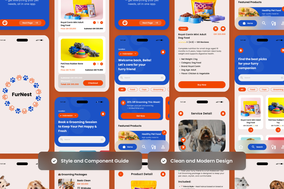 FurNest – Pet Shop App Design, an App Template by twinstd (Photo 4 of 5)