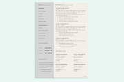 Giulia Rossi Resume Template + Cover, a Resume Template by PAPPERMINT RESUME STUDIO (Thumbnail 2 of 4)