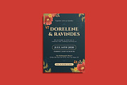 Iris Wedding Invitation Template, an Invitation Template by iDoodle Studio (Thumbnail 2 of 4)