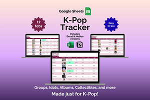 K-Pop Tracker - Google Sheets
