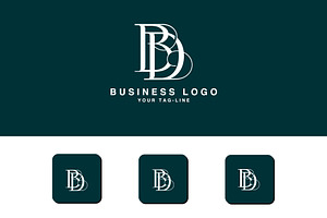 DB, BD, Abstract Logo Design