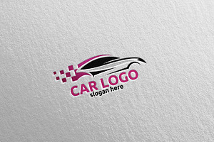 Car Logo For Sport, Rent Or Mechanic