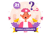 10 World Alzheimer Day Illustration, a Person Illustration by denayunebgt (Thumbnail 4 of 4)