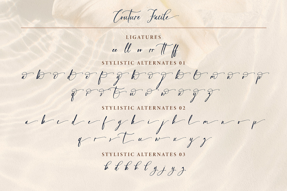 Couture Facile, a Script Font by Nathatype (Photo 10 of 10)
