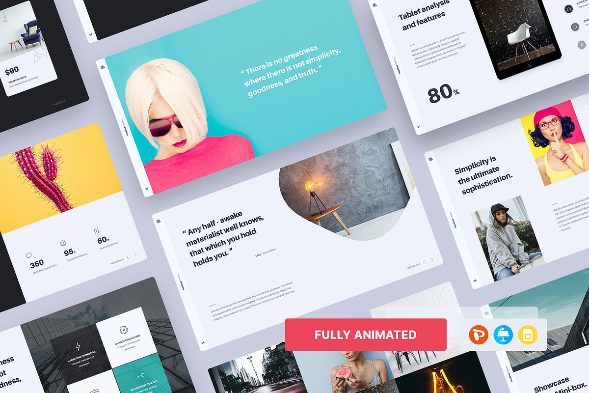 KLOE - Minimal Presentation Template, a Presentation Template by SimpleSmart (Photo 1 of 9)
