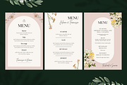 10 Elegant Wedding Menu Templates, a Templates & Theme by TemplateCastleStore (Thumbnail 4 of 9)