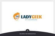 Lady Geek Logo Template, a Branding & Logo Template by LOGOMAGINE (Thumbnail 14 of 16)