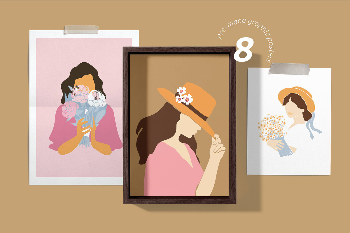 Summer women cliparts & posters, an Object Graphic by yttadesign (Photo 7 of 14)