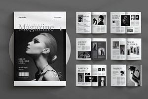 Fashion Magazine Layout, a Magazine Template by Seeing-art