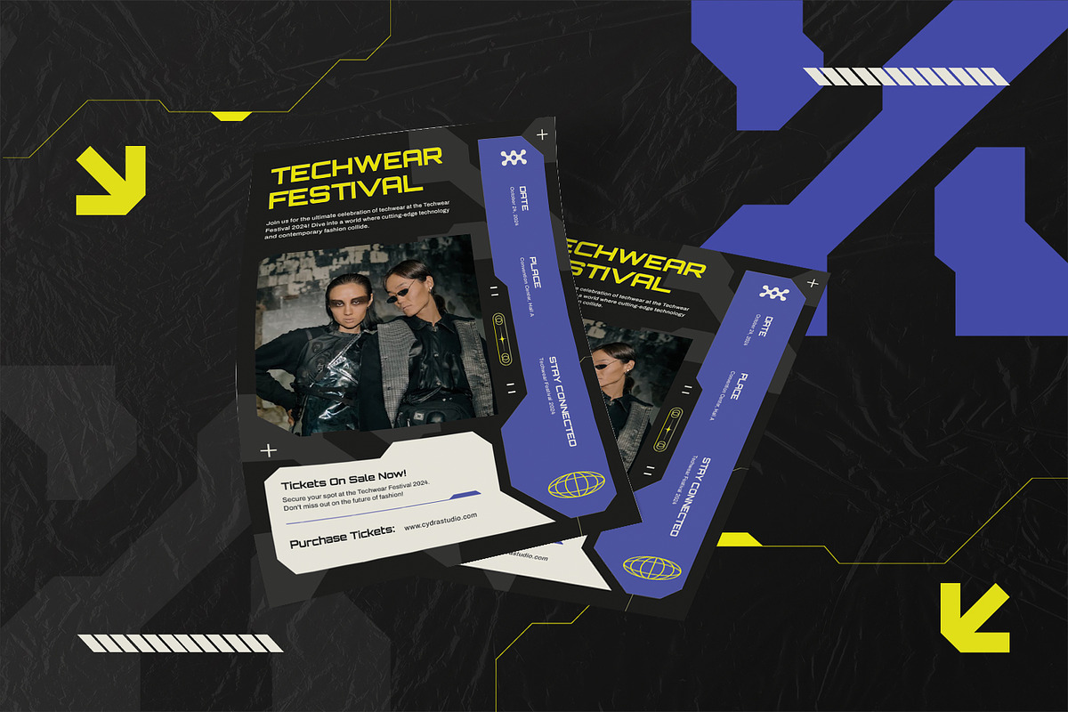 Techwear Festival - Flyer Template, a Flyer Template by StreaksideStd (Photo 3 of 3)