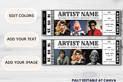 Editable Concert Ticket Template, an Invitation Template by YasdeyDesigns (Thumbnail 9 of 9)