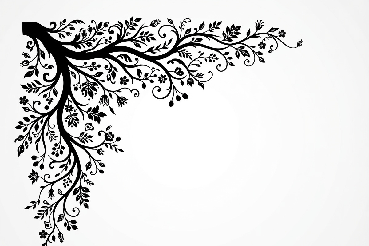 50 Tree Branch Corner Silhouette, a Decorative Illustration by Amazin_art (Photo 4 of 27)