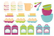 Baking Cake Clipart in Bohemian, an Illustration by Amanda Ilkov (Thumbnail 4 of 4)