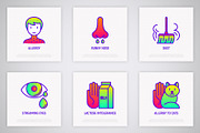 Allergy | 16 Thin Line Icons Set, an Outline Icon by Alex Blogoodf (Thumbnail 4 of 7)