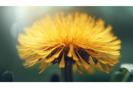 Bright Yellow Dandelion Flower, a Nature Photo by BazziBa♥