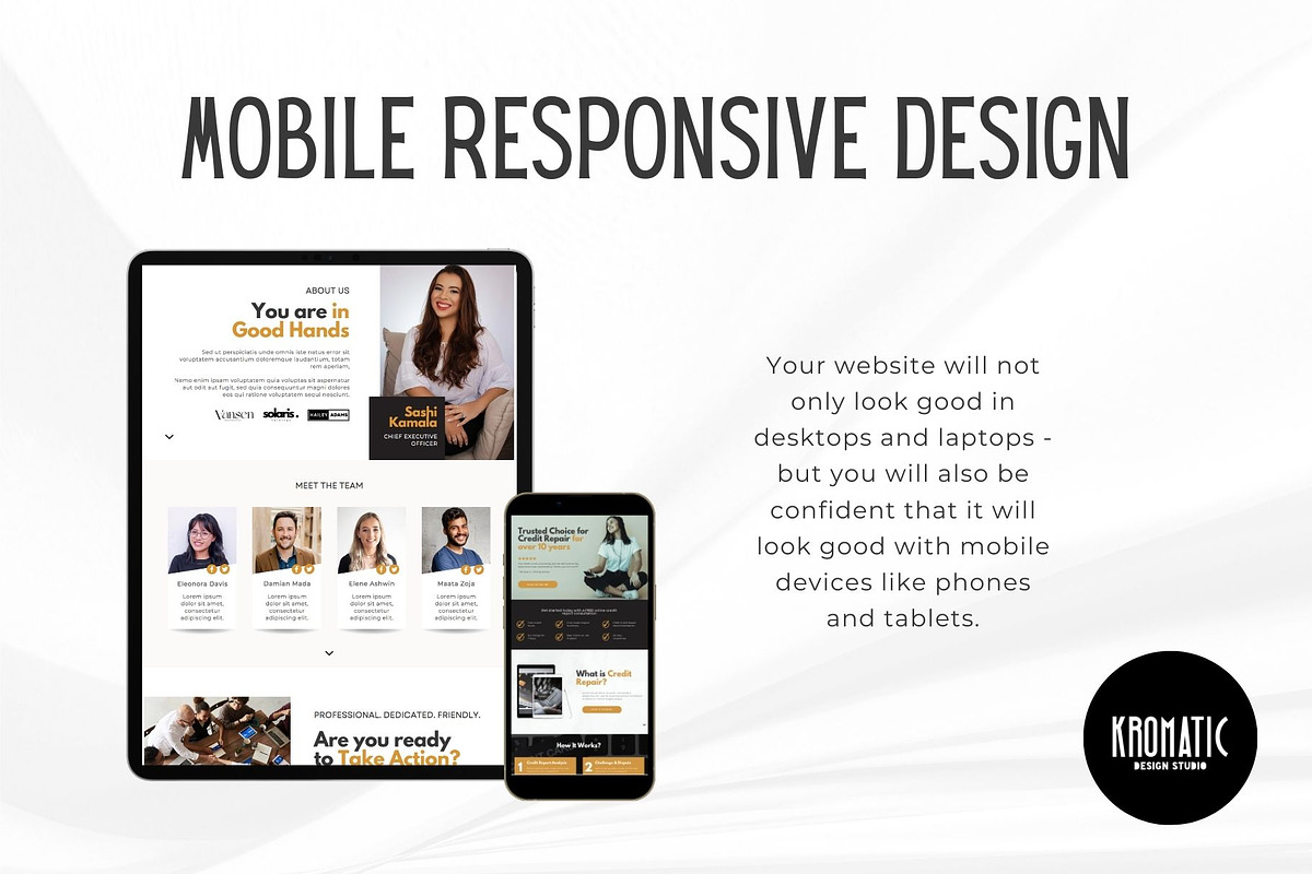 Credit Repair Canva Website Template, a Landing Page Template by Kromatic Design Studio (Photo 6 of 8)
