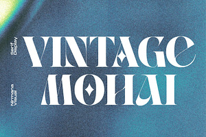 Vintage Mohai - Retro Font