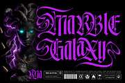 Marble Galaxy Typeface, a Blackletter Font by alit design (Thumbnail 1 of 20)