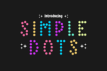 Simple Dots - Playful Marquee Font