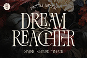 Dream Reacher Font, a Serif Font by Asenbayu (Thumbnail 1 of 12)