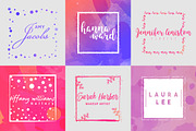 Feminine Logo Creator Kit - Square, a Branding & Logo Template by Pulp Creative Studios (Thumbnail 6 of 9)