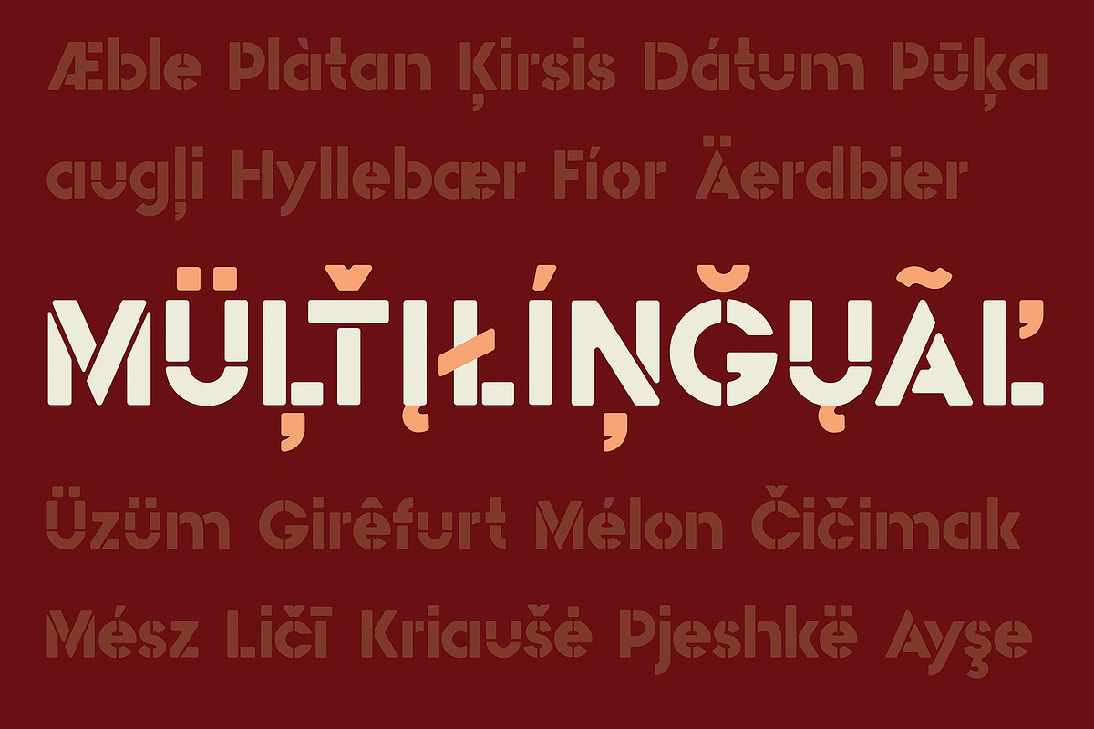 Pikolo Block Font preview 3