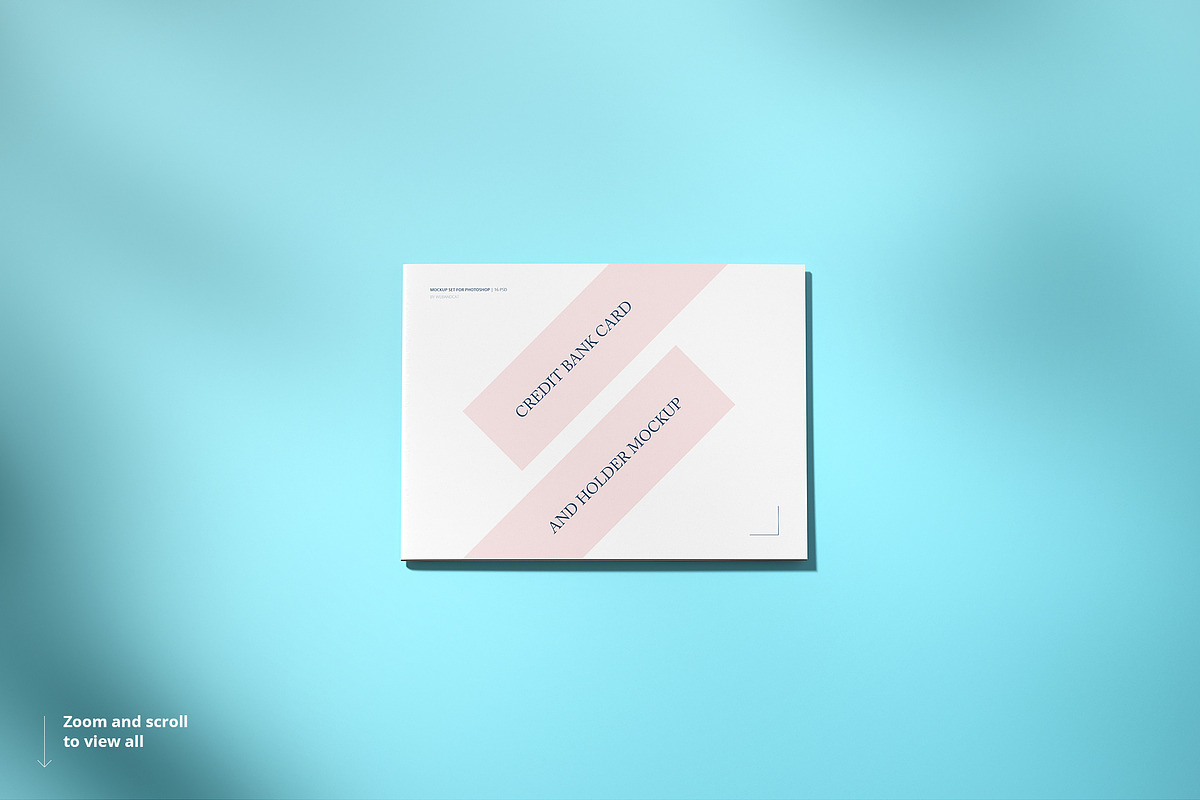 Credit / Bank Card Mockup, a Merchandise Mockup by WebAndCat (Photo 6 of 11)
