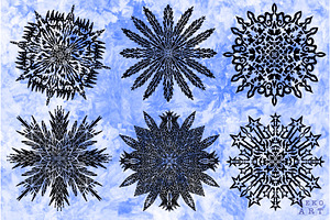 Snowflakes Brush Stamps Procreate