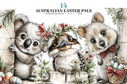 Aussie Easter Animals Clipart Bundle, an Animal Illustration by Bijou Bay (Thumbnail 1 of 3)